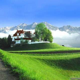 Alps spring  HD wallpaper