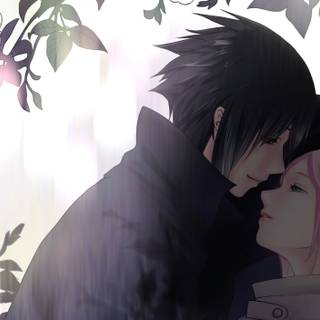 Anime Sasuke and Sakura wallpaper