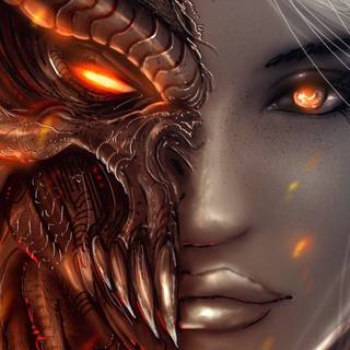 Anime demon eyes wallpaper