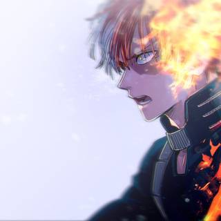 Angry anime boy HD wallpaper