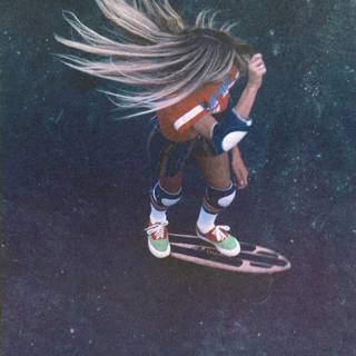 Skater girl aesthetic wallpaper
