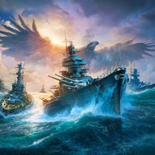 World War 2 ships wallpaper