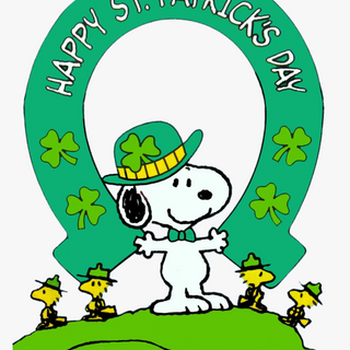 St Patrick's Day Snoopy wallpaper