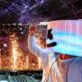 Marshmello live concert 4k wallpaper