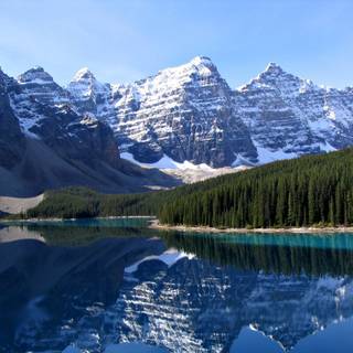 Moraine Lake Rockpile Trail wallpaper