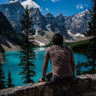 Moraine Lake Rockpile Trail wallpaper