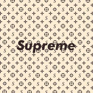 Supreme x Louis Vuitton white wallpaper
