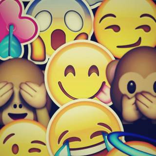 Cute iPhone Emojis wallpaper