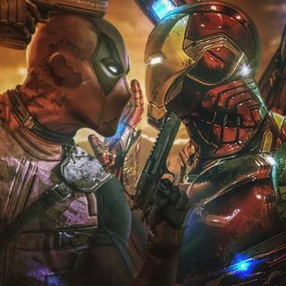 Iron Deadpool wallpaper