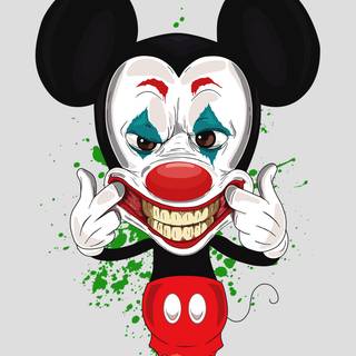 Mickey Mouse smoking weed wallpaper