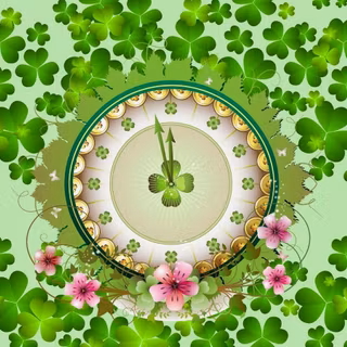 Saint Patrick Day leaves wallpaper