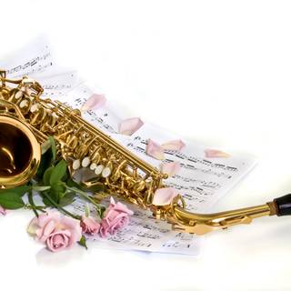 Saxophone tapeta wallpaper