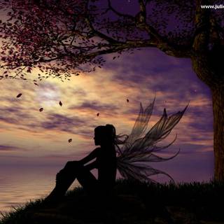 Autumn fairy wallpaper