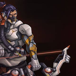 Hanzo Overwatch FanArt wallpaper