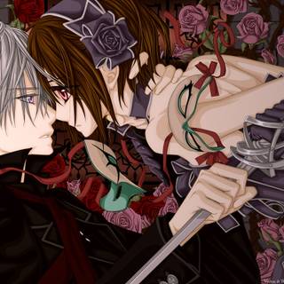 Vampire anime couple wallpaper