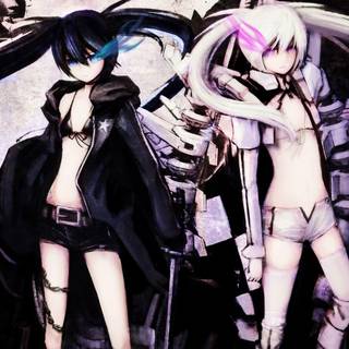 Anime girl katana white hair wallpaper