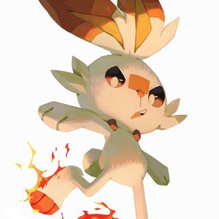 Scorbunny phone wallpaper