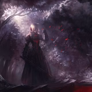 Forest dark anime wallpaper