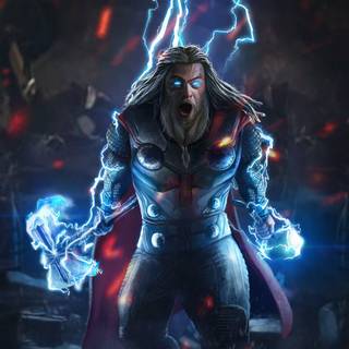 Thor Endgame keypad phone wallpaper