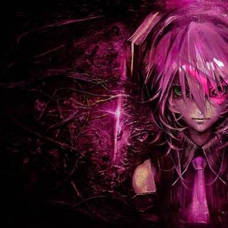 Anime bad girl with sword wallpaper