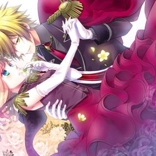 Dancing couple anime wallpaper