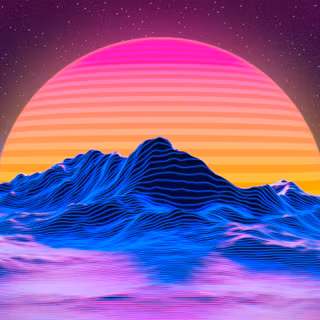 Outrun aesthetic wallpaper