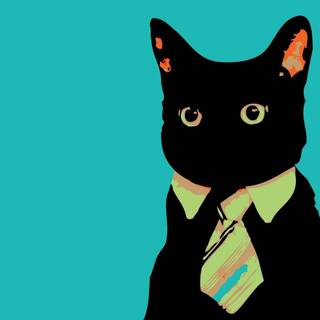 Cartoon cat desktop HD wallpaper