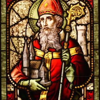 St Patrick's Day stained glass wallpaper