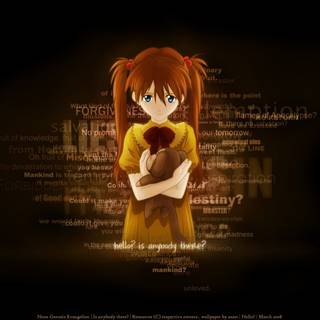 Anime neon wallpaper