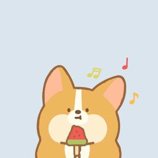 Cartoon Corgis wallpaper