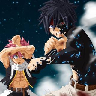 Anime boys fight wallpaper
