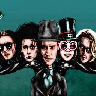 Tim Burton and Johnny Depp wallpaper