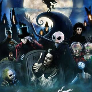 Tim Burton and Johnny Depp wallpaper