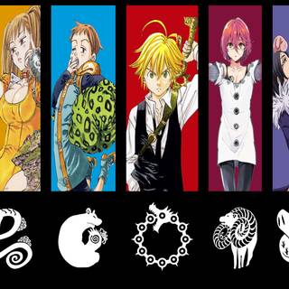 Seven Deadly Sins minimalist anime wallpaper