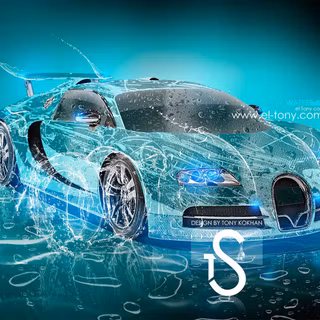 Fire Bugatti wallpaper