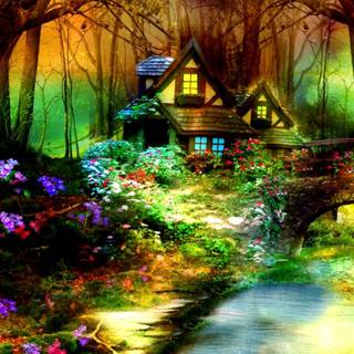The fairy forest wallpaper