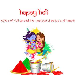 Radha Krishna Holi wallpaper