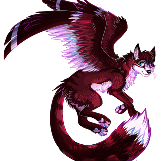 Anime wolves with wings wallpaper