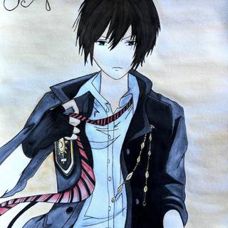 Anime attitude boy Android wallpaper