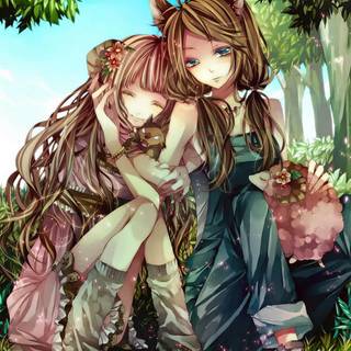 Group anime girl wallpaper