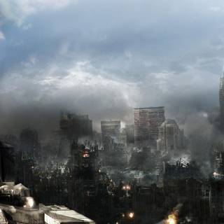 Ps4 anime city wallpaper