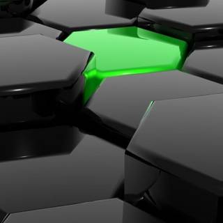 Moto G Green Rays abstract wallpaper