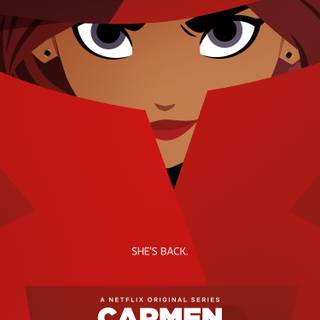 Carmen Sandiego phone wallpaper