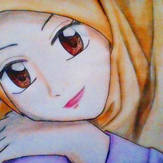 Anime HD hijab wallpaper