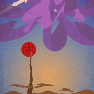 Naruto Uzumaki minimal art wallpaper