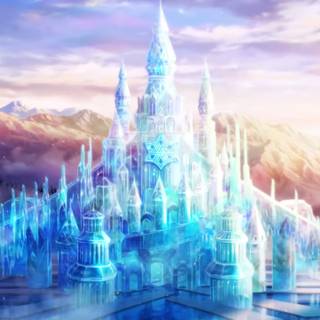 Ice castle wallpaper