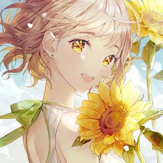 Girl smile anime wallpaper