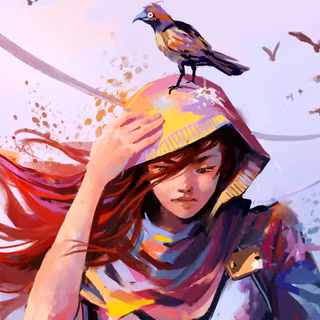 Colorful bird art wallpaper