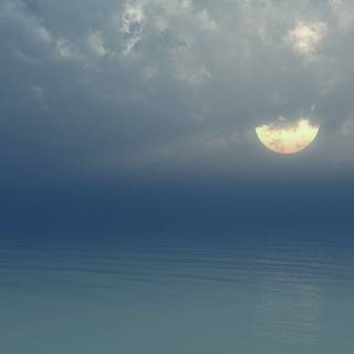 Moonlit waters wallpaper