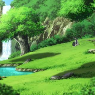 Anime nature led wallpaper